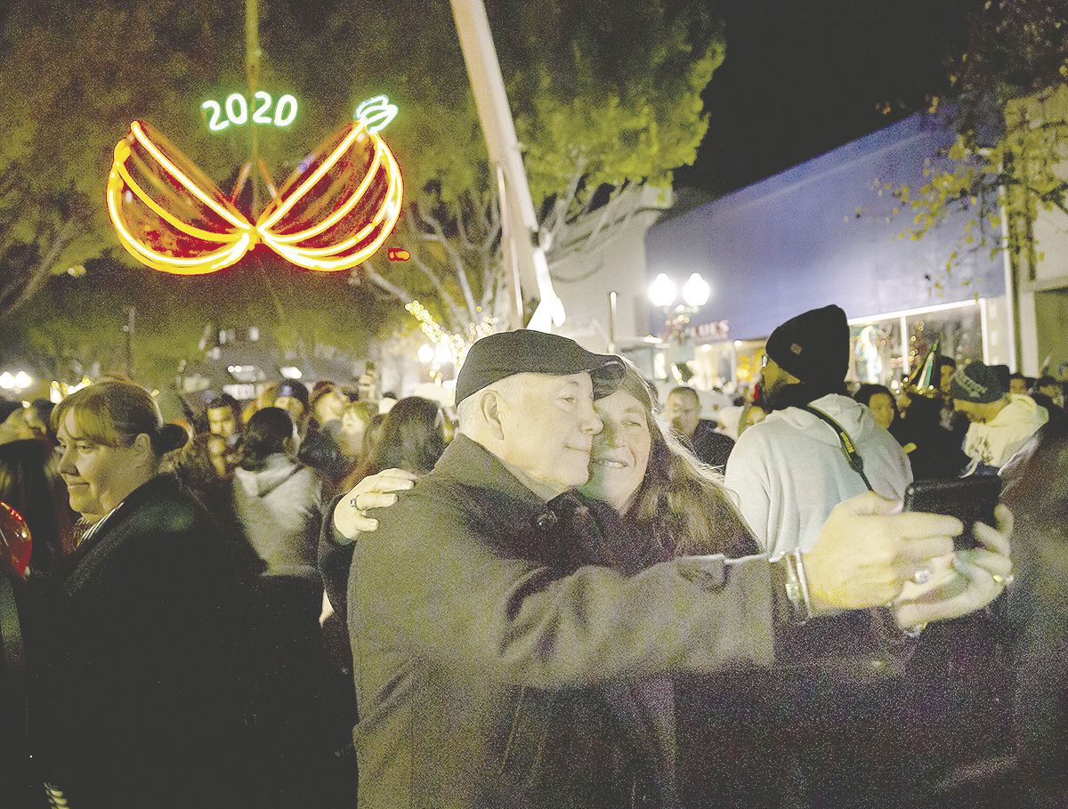 A selfie to ring in the new year.
